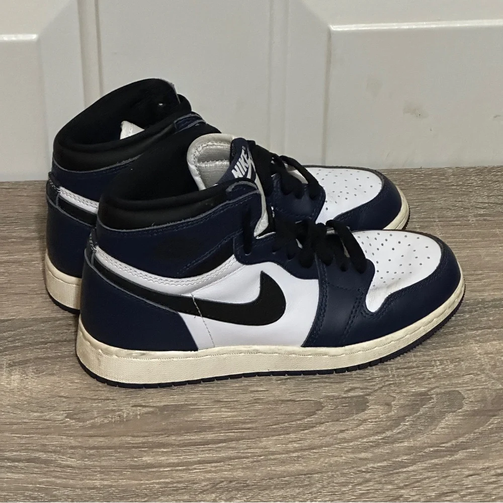Nike Air Jordan 1 Retro High OG GS Youth 4 FD1437-401 Midnight‎ Navy/White